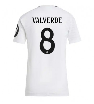 Real Madrid Federico Valverde #8 Replika Hjemmebanetrøje Dame 2024-25 Kortærmet